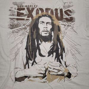 Zion Rootswear Bob Marley "Exodus" SS Cream Unisex Tee - Size 2X